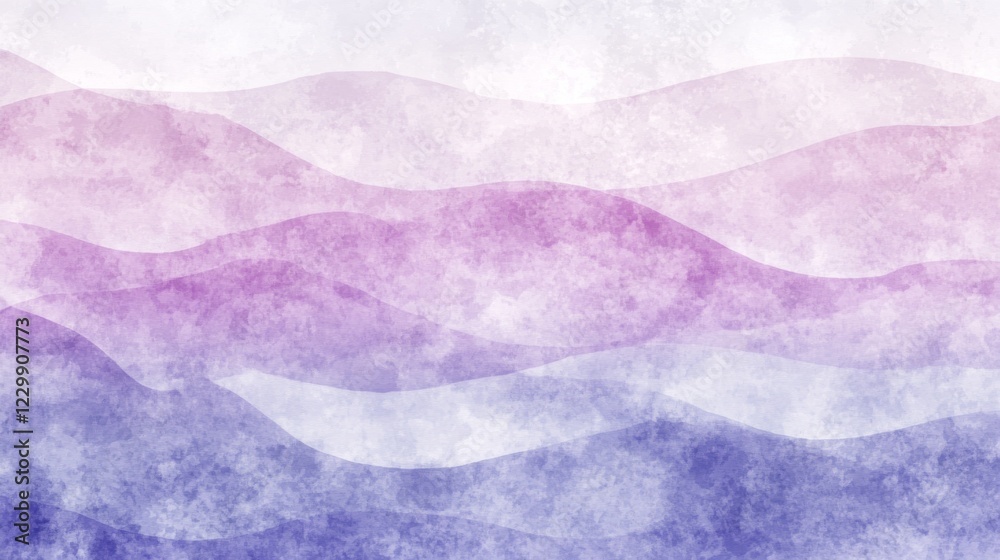 Aufkleber an abstract watercolor background in soft pastel shades with flowing, organic shapes, creating a cal