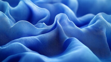 Obraz premium Abstract Layered Blue Wave Background Featuring Overlapping Translucent Curves in Varying Blue Shades