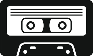 Classic audio cassette tape embodying vintage music technology and nostalgic memories