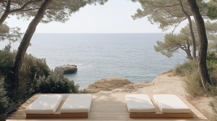 Experience relaxation at a coastal forest therapy spa with treatments surrounded by nature and the...