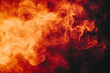 Close up of smoke from a fire with a blurry background