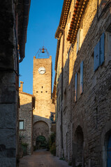 Beautiful old town of Vézénobres in southern France, featuring charming medieval architecture, narrow stone streets, and a historic atmosphere. A picturesque travel destination full of history.