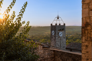 Beautiful old town of Vézénobres in southern France, featuring charming medieval architecture, narrow stone streets, and a historic atmosphere. A picturesque travel destination full of history.