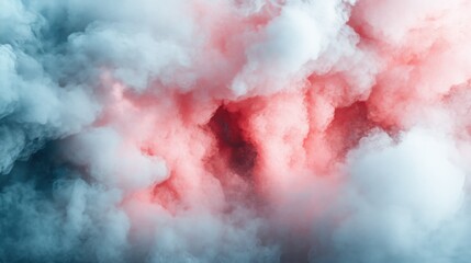 Abstract red and blue smoke clouds.