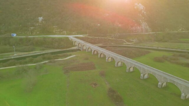 Tsar's Bridge in Niksic, Montenegro, Zeta River