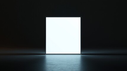 Illuminated Square in Dark Room: A Glowing Portal to the Unknown
