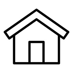 House icon. Vector line icon