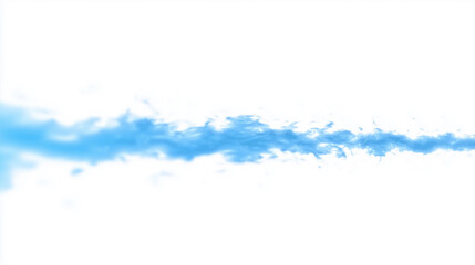 Obraz premium Glowing blue blurred horizontal line on white background
