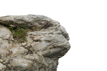 Rock isolated transparency background.