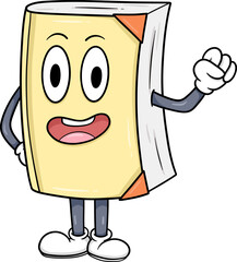 funny book character cartoon