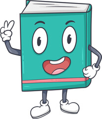 funny book character cartoon