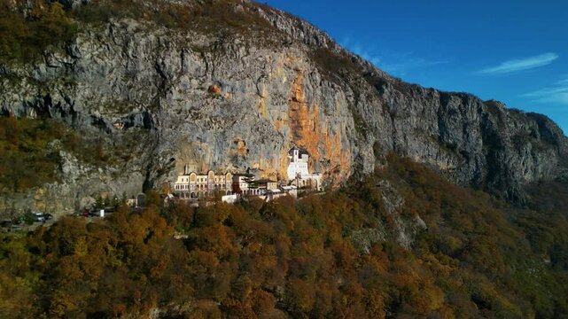  Ostrog Monastery Montenegro - aerial view