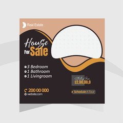 Real Estate Promotion: Editable Social Media Post Template for Luxury Homes & Property Sales