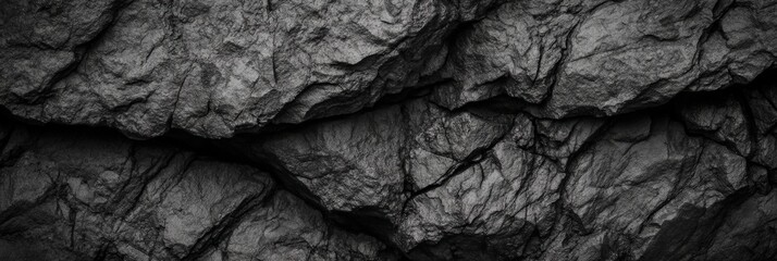 Fototapeta premium Dark Gray and Black Rock Texture Background Ideal for Design and Natural Elements in Photography, Art, or Illustrations, Perfectly Captured for Various Uses