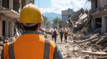 Resilient communities post-earthquake urban recovery photography