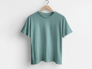 Stylish pastel t-shirt display modern studio fashion photography minimalist close-up soft aesthetic