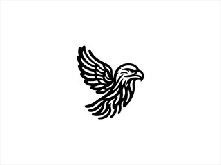 Fototapeta premium eagle logo vector design