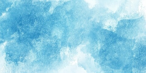 Fototapeta premium Abstract Watercolor Background in Shades of Blue, Turquoise, Teal, Mint, and Cyan with Soft Textures Ideal for Graphic Design and Artistic Projects
