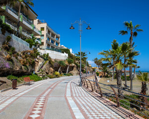 Paseo Maritimo Promenade in Benalmadena, Spain