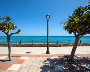 Paseo Maritimo Promenade in Benalmadena, Spain