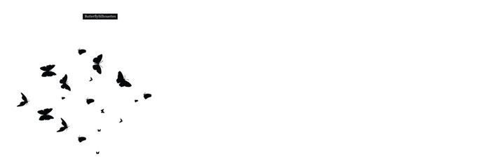 Butterfly silhouette