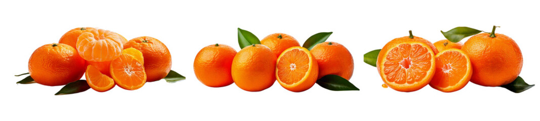 Tangerine Pops of Zesty Fun on transparent background