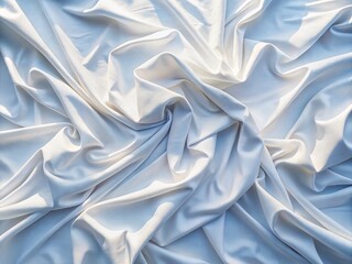 Obraz premium Aerial View of White Canvas Fabric Texture - Drone Photography Background