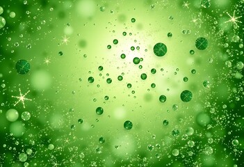 Glowing Green Bubble Abstract &ndash; Futuristic Energy Aesthetic Background 
