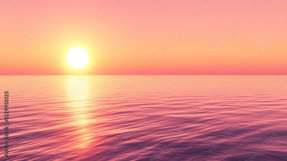 Leinwandbilder a gradient background with smooth transitions from warm orange to deep pink, creating a soft, sunset