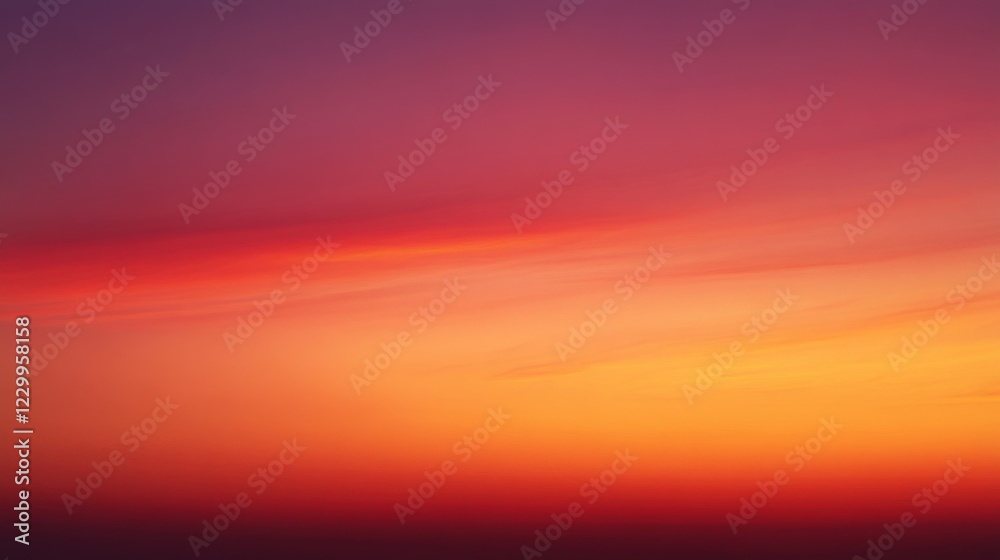 Fototapete A gradient background with smooth transitions from warm orange to deep pink, creating a soft, sunset-like atmosphere with rich colors
