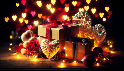 Lights and Love Surrounding Beautiful Presents.