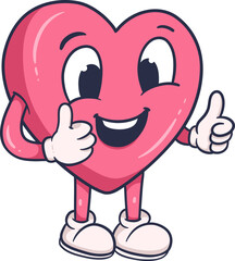 Adorable Cartoon Heart Character