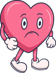 Adorable Cartoon Heart Character