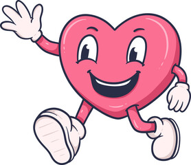 Adorable Cartoon Heart Character