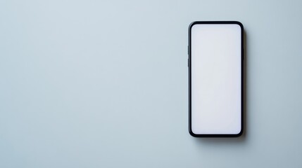 A modern smartphone with a glossy finish placed on a pure white background.