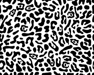 Seamless of leopard leather, fashionable print wallpaper		

