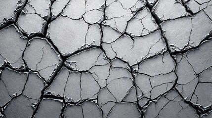 Monochromatic cracked stone wall texture with a balance of light and dark blue-gray tones, offering a versatile and professional background for graphic designers.