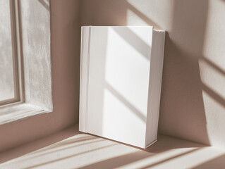 A premium blank book mockup for showcasing your design.