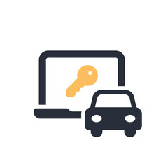 This icon represents the concept of ondemand car access via digital keys on your laptop, highlighting the progression of vehicle management in our increasingly technologydriven and innovative world
