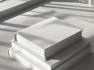 A premium blank book mockup for showcasing your design.