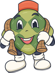 adorable ketupat ramadhan character cartoon