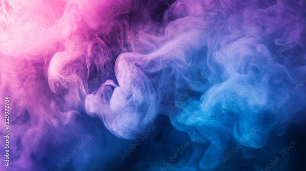 Leinwandbilder a smooth gradient abstract background in shades of blue and purple, with soft, flowing transitions a