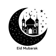 vector islamic illustration of eid al - mubarak - islamic holiday