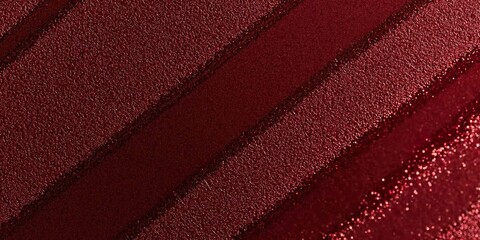 Fototapeta premium Burgundy Velvet Texture: An abstract, close-up shot of shimmering burgundy velvet fabric with diagonal stripes, creating a luxurious and tactile texture. 