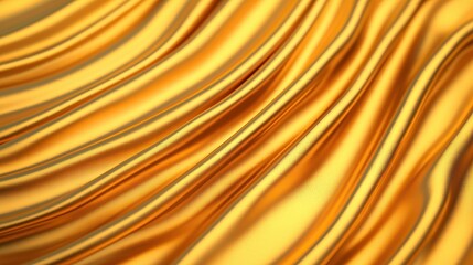 Shimmering Gold Fabric Texture with Gentle Waves and Curves
