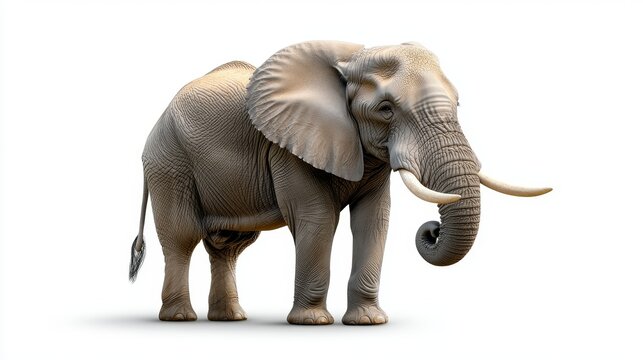 Majestic elephant observing its surroundings african savanna animal photography natural habitat side view wildlife conservation efforts
