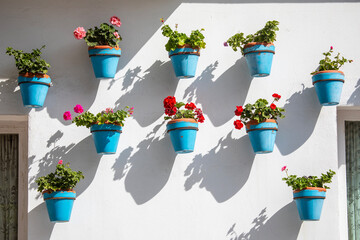 Hanging Flower Pots in Benalmadena, Spain