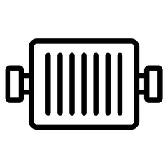 grill icon in vector illustration