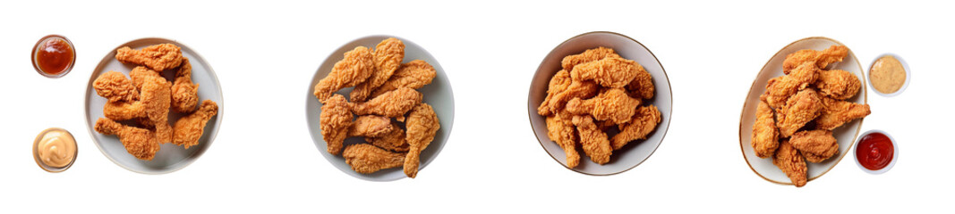 Flat Lay Crispy Chicken