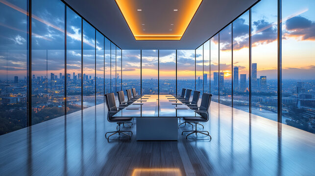 Investment lawyers finalizing a billion-dollar merger deal in a sleek, glass-walled boardroom